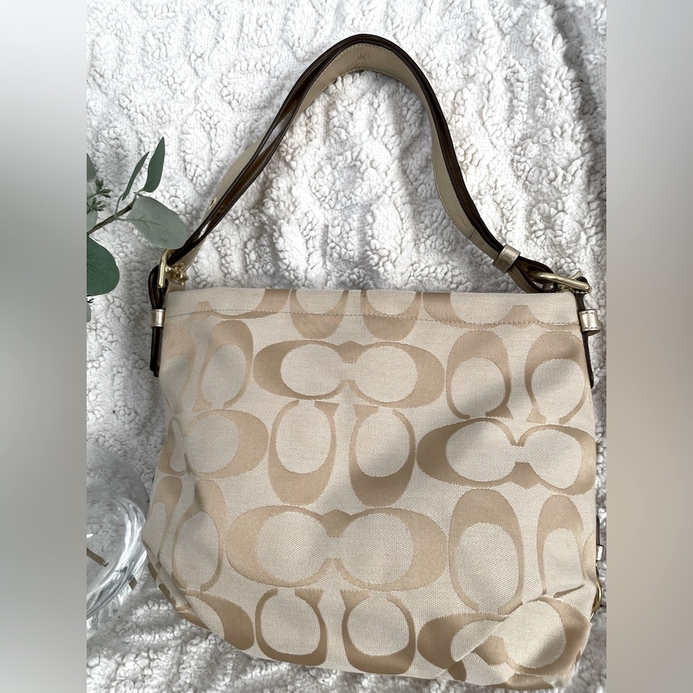 Coach shoulder, convertible cross-body